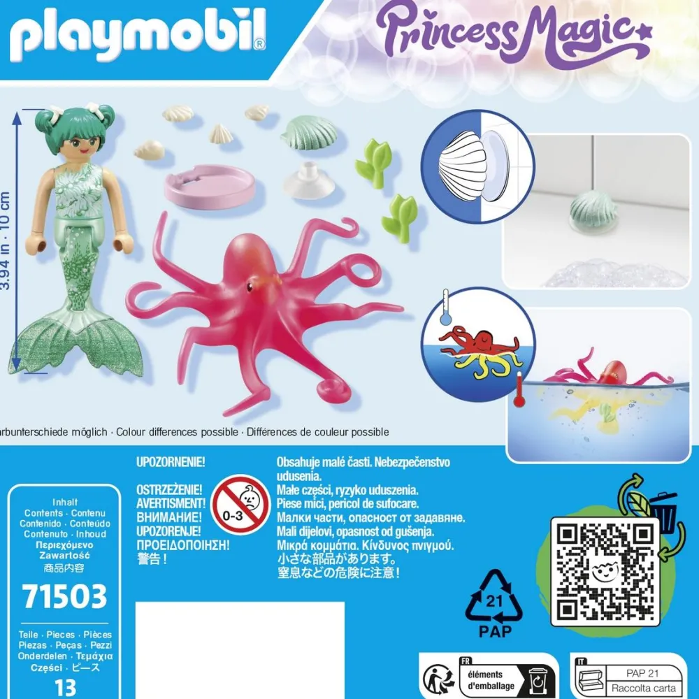 Playmobil Sirène avec pieuvre Princess Magic 71503^ Les Princesses Et Fées