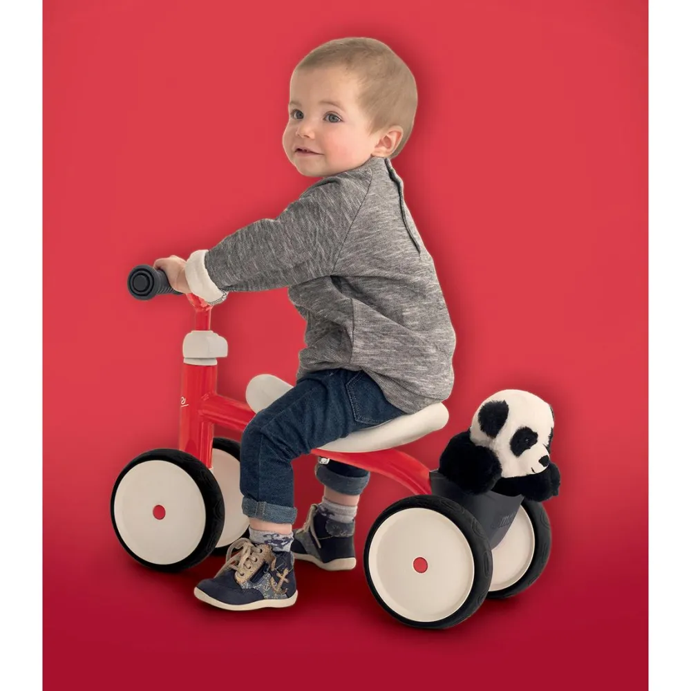 Smoby Porteur en métal Rookie Rouge^ Trotteurs, Pousseurs, Porteurs Et Bascules
