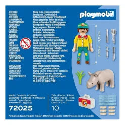 Playmobil Soigneur et rhinocéros - Duo 72025^ Les Animaux