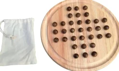 Nom d'un pion Solitaire En Bois^ Jeux Traditionnels Et Poker