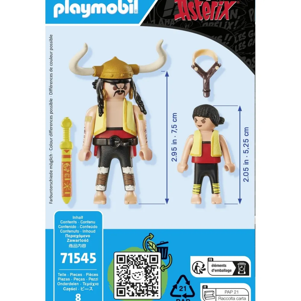 Playmobil Soupalognon y Crouton et Pepe Astérix 71545^ Les Héros Et Personnages