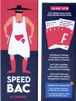 PIXIE GAMES Speed Bac Rouge - Petit Bac pour les plus grands^ Jeux D'Ambiance