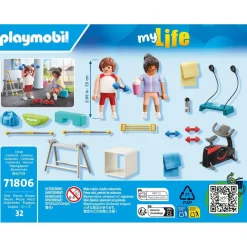 Playmobil Sportifs avec matériel de fitness MY LIFE 71806^ La Ville, La Police Et Les Secours