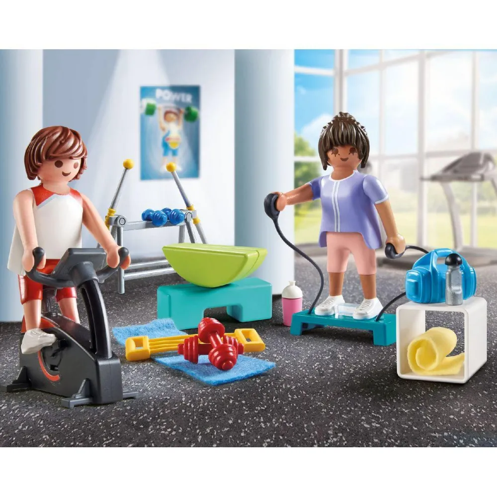 Playmobil Sportifs avec matériel de fitness MY LIFE 71806^ La Ville, La Police Et Les Secours