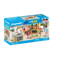 Playmobil Stand de restauration rapide - My life 71538^ La Ville, La Police Et Les Secours