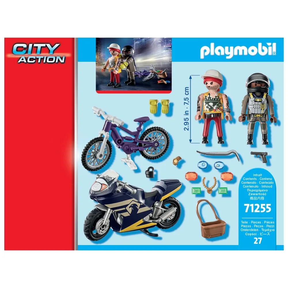 Playmobil Starter Pack Agent et Voleur City Action 71255^ La Ville, La Police Et Les Secours