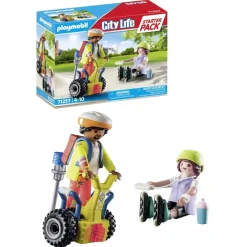 Playmobil Starter Pack Secouriste avec giropode City Life 71257^ La Ville, La Police Et Les Secours|Le Sport, Les Loisirs Et Les Vacances