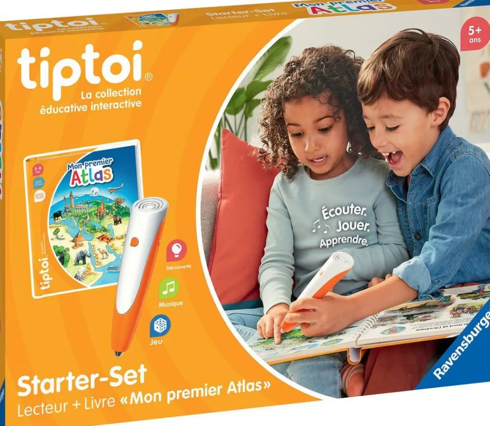 Ravensburger Starter set Tip Toi - Stylo Tip Toi et Atlas^ Stylos Interactifs