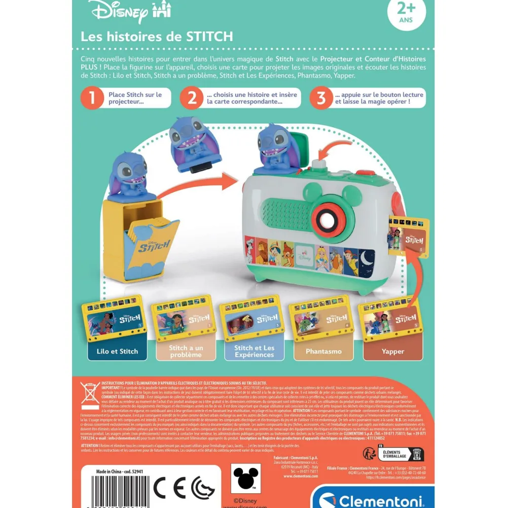 Clementoni Stitch - Mes histoires en images Conteur Disney PLUS^ Mobiles Et Veilleuses