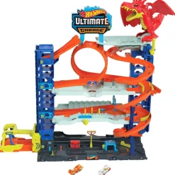 Mattel Super garage Dragon Hot wheels^ Garages Et Tapis