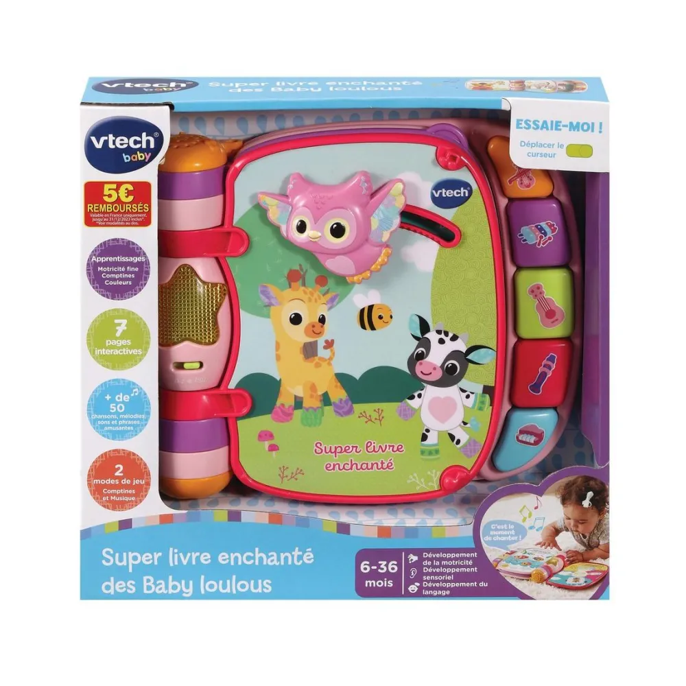 Varta Super Livre Enchanté Baby Loulous Rose^ Livres D'Éveil