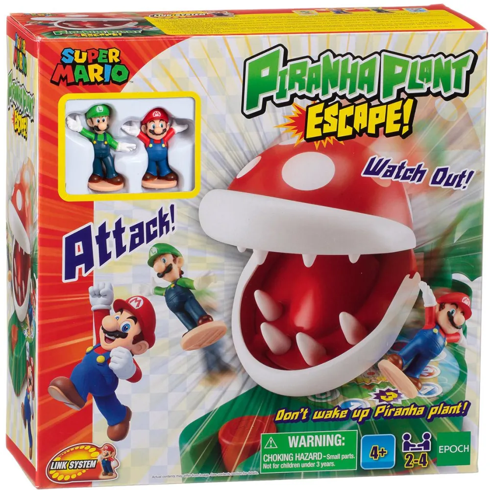Epoch Games Super Mario Piranha Plant Escape!^ Jeux D'Action Et D'Adresse
