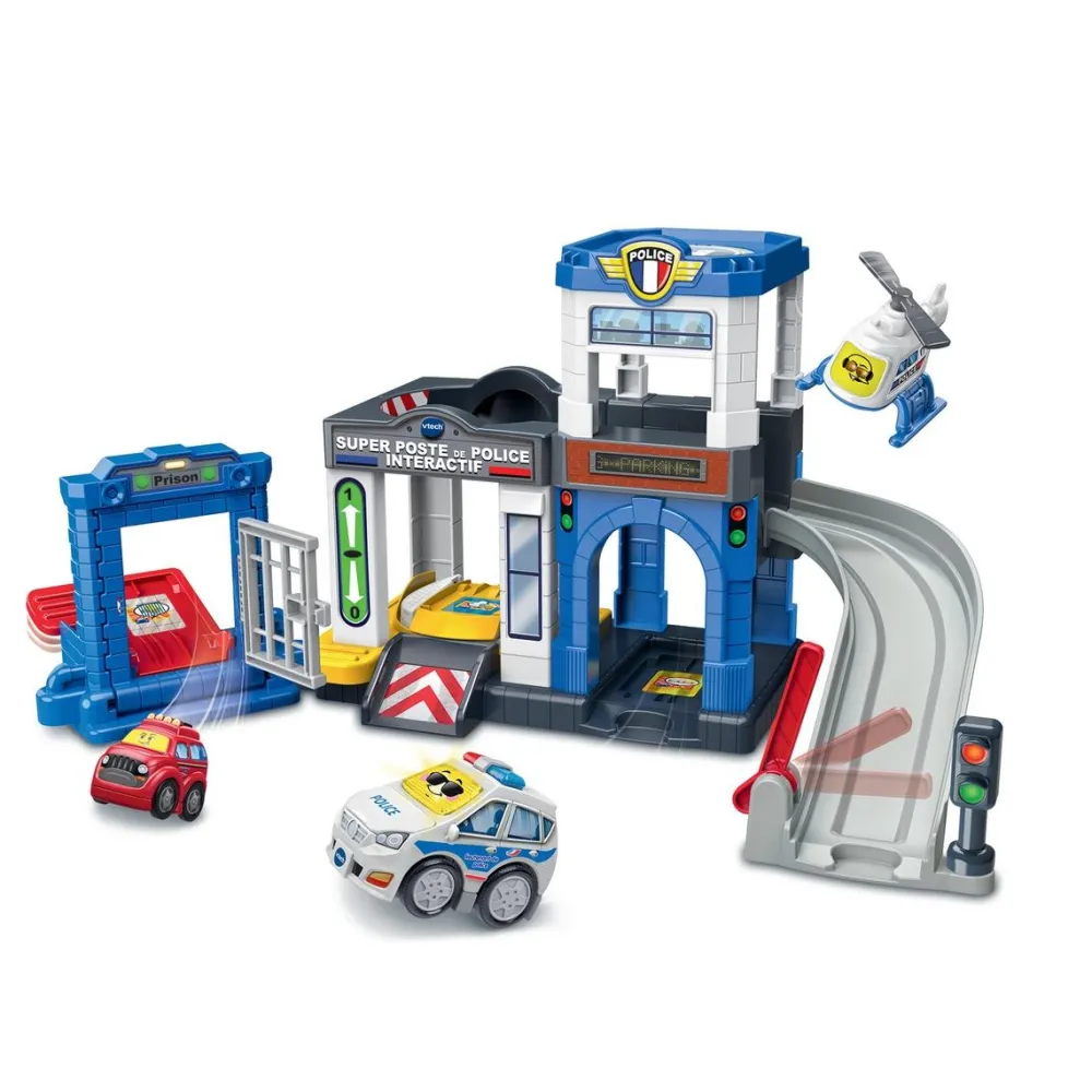 Varta Super poste de police interactif Tut Tut Bolides série pro^ Garages Et Tapis