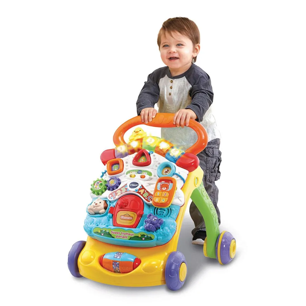 Varta Super trotteur parlant 2 en 1 orange^ Tapis, Portiques Et Tables D'Activités|Trotteurs, Pousseurs, Porteurs Et Bascules