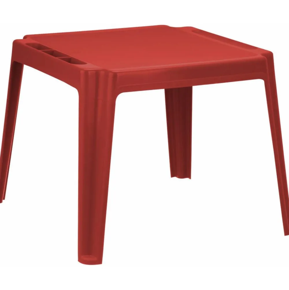 Varta Table carrée coloris rouge ou vert^ Maisons, Toboggans Et Jeux D'Extérieur