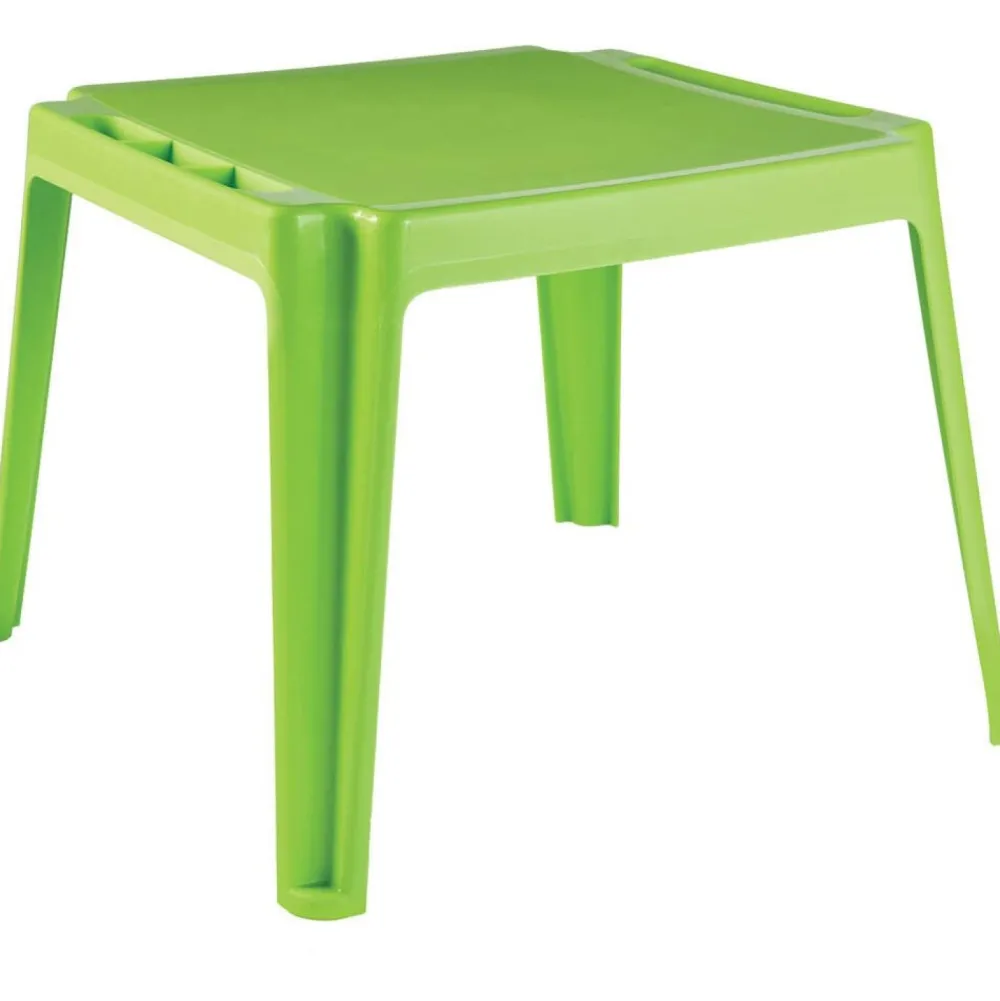Varta Table carrée coloris rouge ou vert^ Maisons, Toboggans Et Jeux D'Extérieur