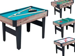 Table Multi-jeux En Bois 4 En 1^ Jeux Traditionnels Et Poker