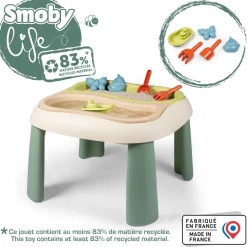 Smoby Table sable et eau Life^ Maisons, Toboggans Et Jeux D'Extérieur