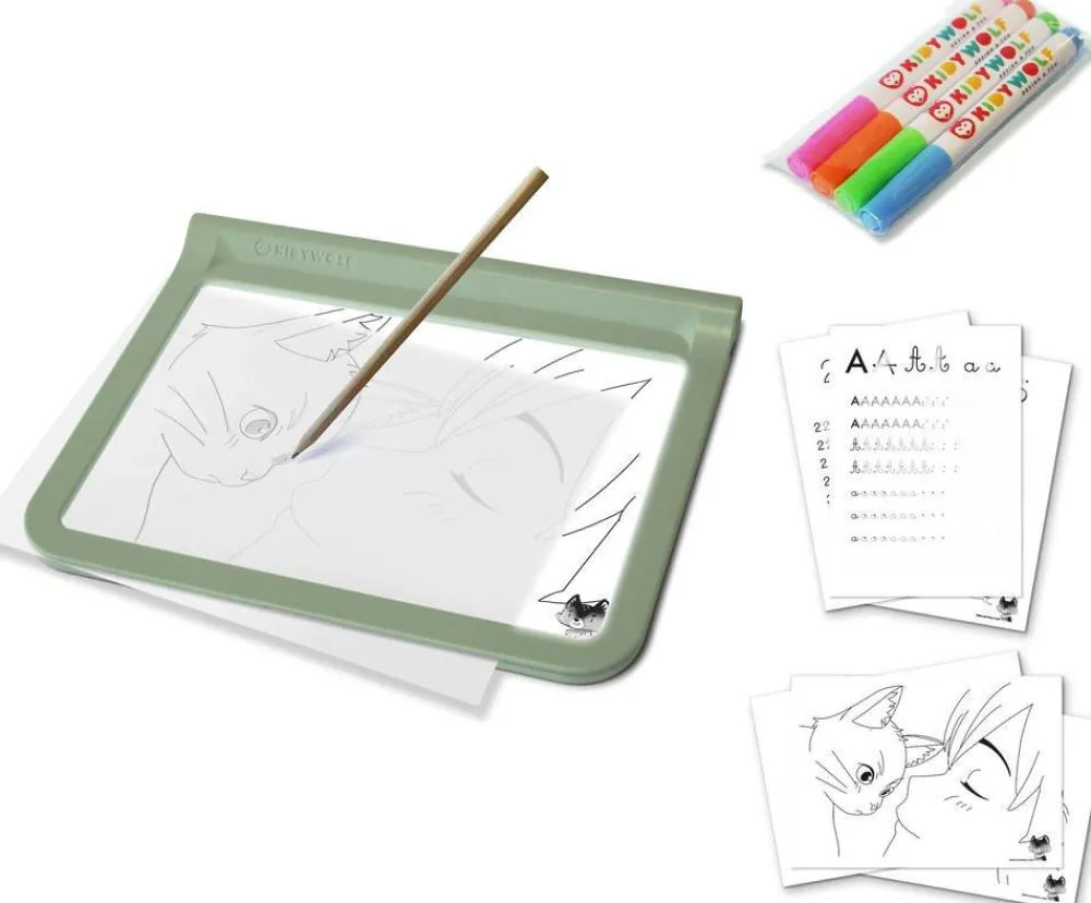 KIDYWOLF Tablette lumineuse 2 en 1 Kidydraw^ Appareils Photos Et Vidéo