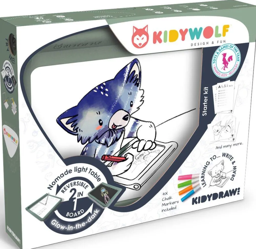 KIDYWOLF Tablette lumineuse 2 en 1 Kidydraw^ Appareils Photos Et Vidéo