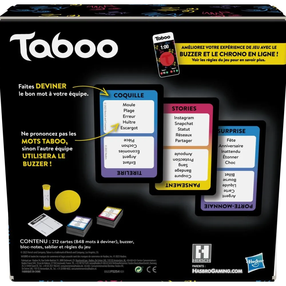 Hasbro Gaming Taboo - Le jeu des mots interdits^ Jeux D'Ambiance