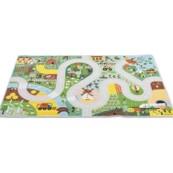 Janod Tapis de jeu thème campagne - Cross Roads^ Garages Et Tapis