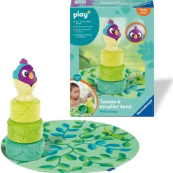 Ravensburger Tasses à empiler 3 en 1 petit oiseau Play+^ Jouets À Encastrer Et À Empiler
