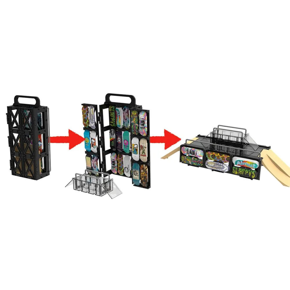Spin Master Tech Deck - Coffret Transformable 3 en 1^ Jeux D'Action Et D'Adresse