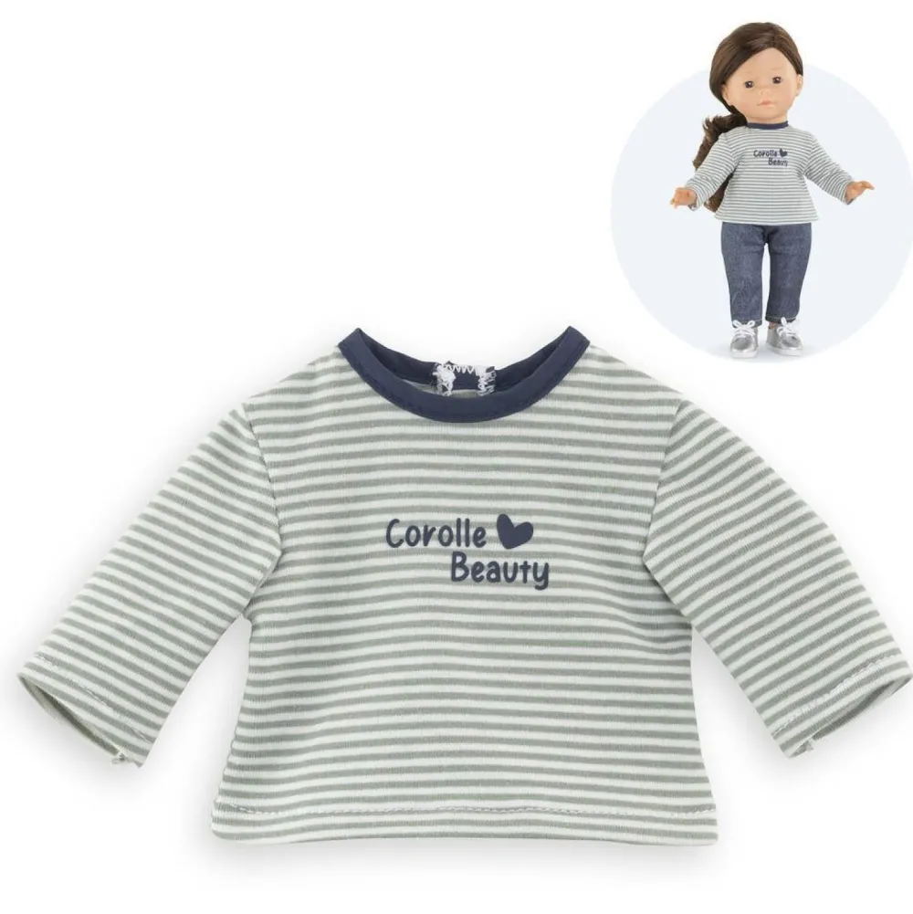 Corolle Tee-Shirt rayé manches longues Ma^ Vêtements Pour Poupons Et Poupées