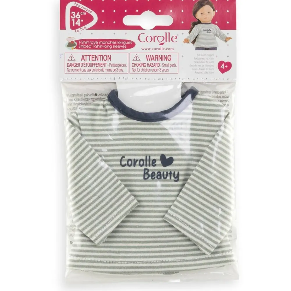 Corolle Tee-Shirt rayé manches longues Ma^ Vêtements Pour Poupons Et Poupées
