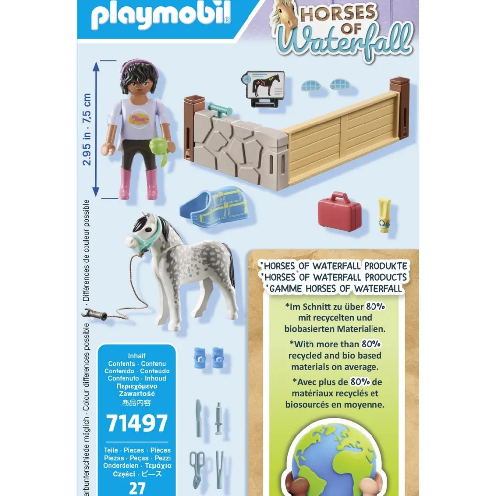 Playmobil Thérapeute et cheval Horses of Waterfall 71497^ Les Animaux