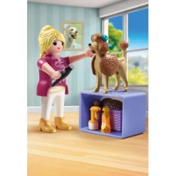 Playmobil Toiletteuse avec caniche et accessoires My Life 71747^ Les Animaux