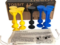 Gigamic Tossit bleu jaune^ Jeux D'Action Et D'Adresse