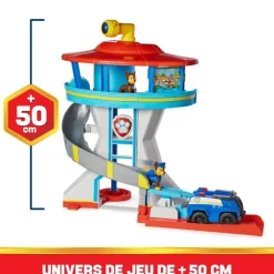 Spin Master Tour de contrôle et véhicule Chase La Pat Patrouille^ Les Héros Et Personnages
