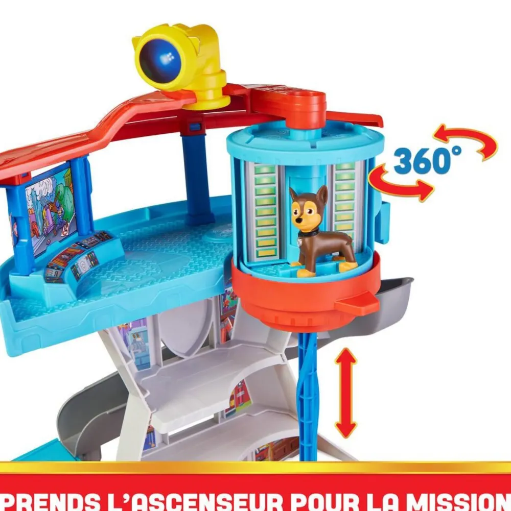 Spin Master Tour de contrôle et véhicule Chase La Pat Patrouille^ Les Héros Et Personnages