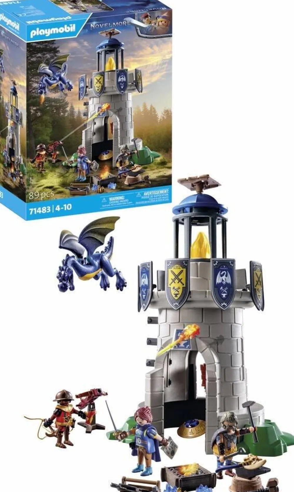 Playmobil Tourelle Chevaliers Novelmore Dragon 71483^ Les Pirates, Chevaliers, Cowboys Et Indiens