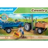 Playmobil Tracteur avec remorque Country 71249^ La Ferme Et L'Univers Agricole