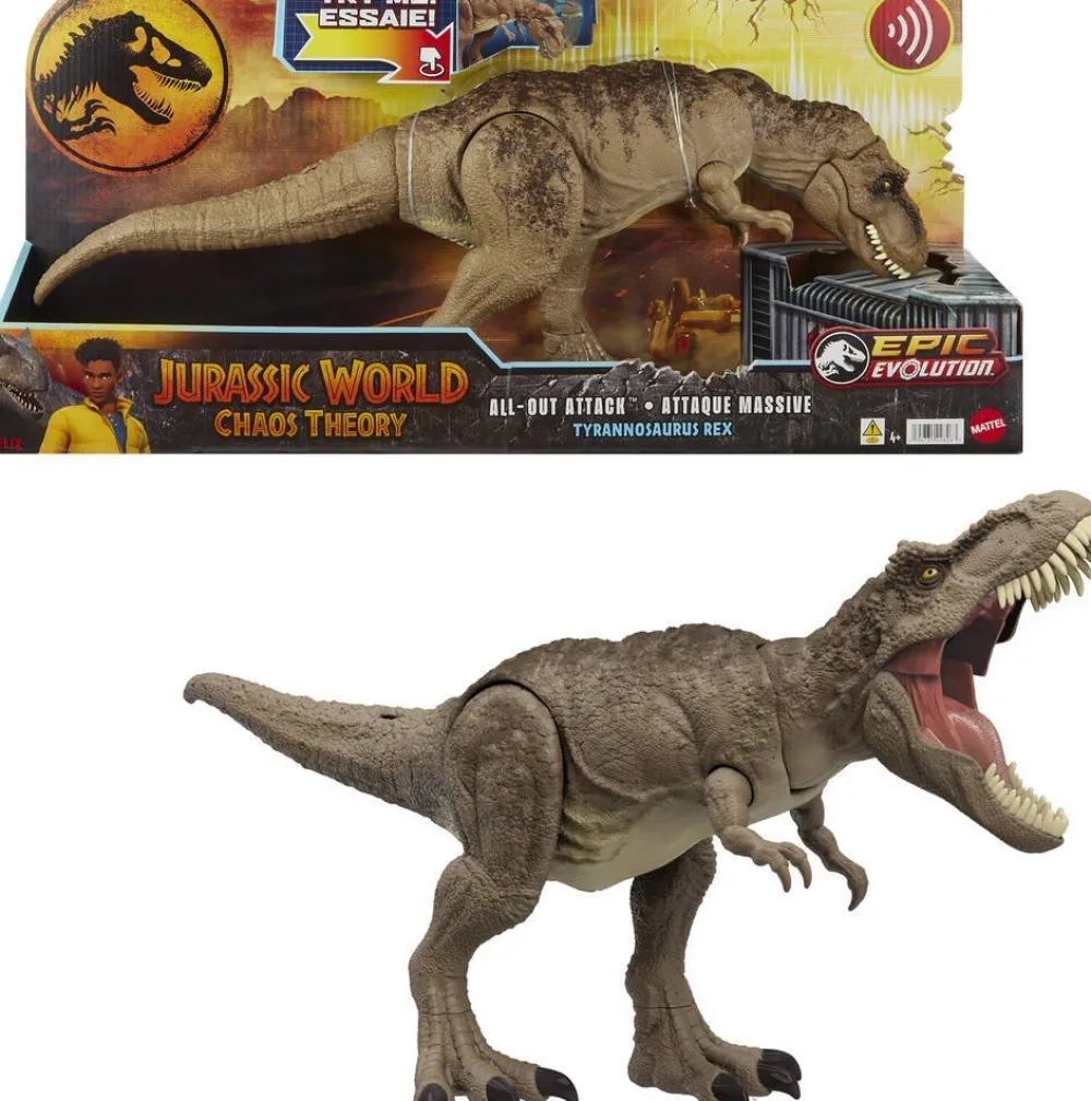 Mattel T-rex attaque Suprême Jurassic World^ Les Dinosaures Et La Préhistoire