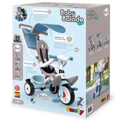 Smoby Tricycle baby balade plus bleu^ Tricycles, Draisiennes Et Vélos