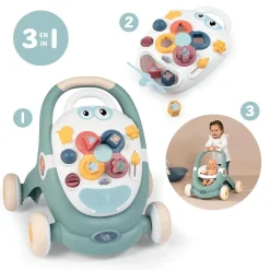 Smoby Trotti 3 en 1 - Little^ Trotteurs, Pousseurs, Porteurs Et Bascules