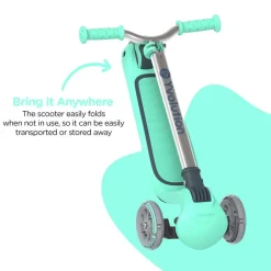 Trottinette 3 roues lumineuse - Y Glider Air Vert^ Trottinettes