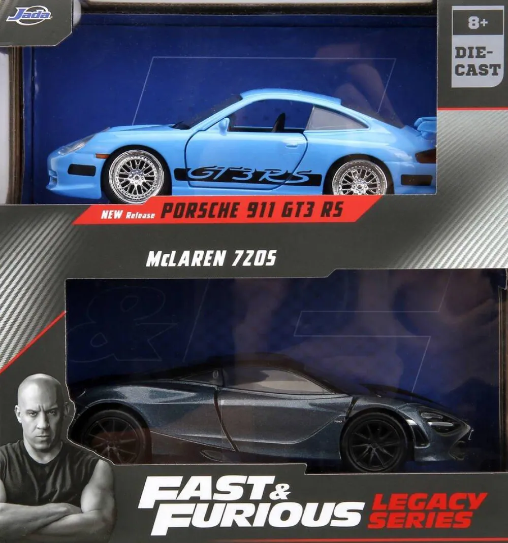 Twin pack Porsche 911 GT3 RS / McLaren 720S Bi-Color FF^ Modèles Réduits