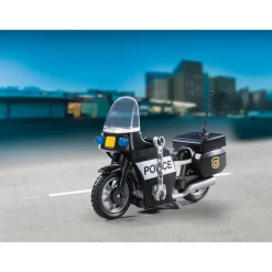 Playmobil Valisette Motard de police City Action 5648^ La Ville, La Police Et Les Secours