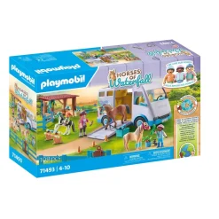 Playmobil Van pour cheval et poneys avec enclos Horses of Waterfall 71493^ Les Animaux