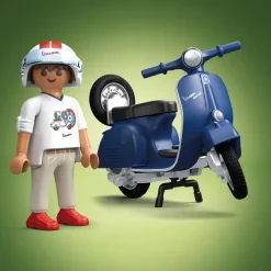 Playmobil Vespa 150 Sprint Veloce 1969 Bleu 71622^ Le Sport, Les Loisirs Et Les Vacances