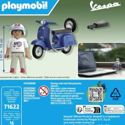 Playmobil Vespa 150 Sprint Veloce 1969 Bleu 71622^ Le Sport, Les Loisirs Et Les Vacances
