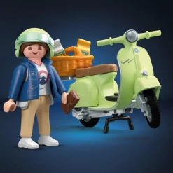 Playmobil Vespa 150 Sprint Veloce 1969 Vert Clair 71621^ Le Sport, Les Loisirs Et Les Vacances