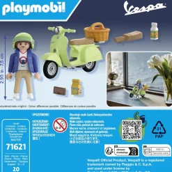 Playmobil Vespa 150 Sprint Veloce 1969 Vert Clair 71621^ Le Sport, Les Loisirs Et Les Vacances
