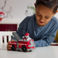 Spin Master Véhicule 15 cm et figurine La Pat Patrouille : Camion de pompier Marcus^ Les Héros Et Personnages
