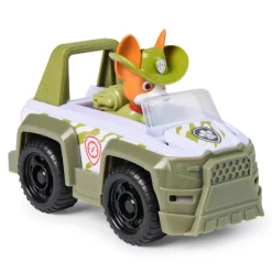 Spin Master Véhicule 15 cm et figurine La Pat Patrouille : véhicule de la jungle Tracker^ Les Héros Et Personnages
